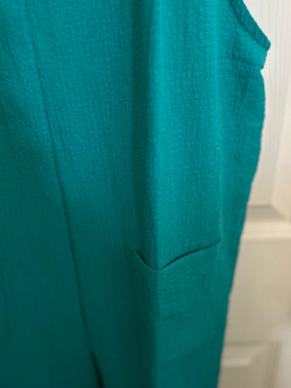 Amazon Teal Tie-Shoulder Short Romper. NWOT - Picture 8 of 12